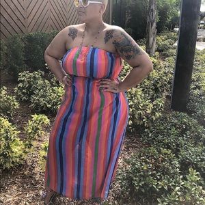 Multi colored maxi dress. Perfect for the summer